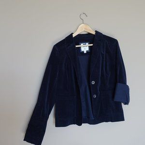 Blue Velvet Blazer Sz L | I love H81 by F21